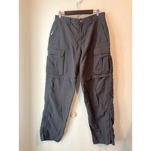 The North Face Dark Gray Cargo Pants Mens 34 Trail Convertible Hiking Zip Off